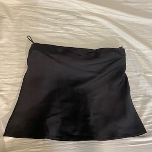 Zara satin mini skirt